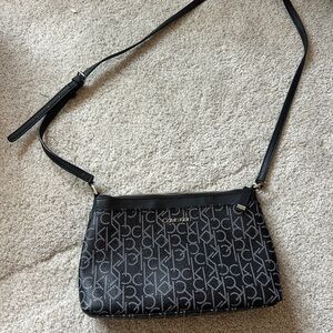 Calvin Klein Monogram Black Crossbody Bag